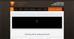 Desktop Screenshot of kancelariaseneka.pl