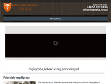 Tablet Screenshot of kancelariaseneka.pl